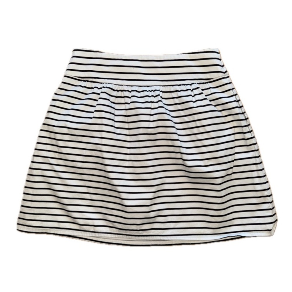 The Limited black and white Striped Skirt